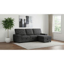  Coaster Furniture Demko 500355 Sleeper Sectional Sofa with Speaker and Storage Chaise - Granite IMAGE 2