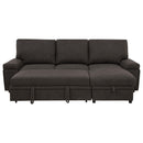  Coaster Furniture Demko 500356 Sleeper Sectional Sofa with Speaker and Storage Chaise - Brown IMAGE 8