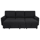  Coaster Furniture Demko 500357 Sleeper Sectional Sofa with Speaker and Storage Chaise - Black IMAGE 11