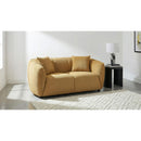  Coaster Furniture Aleisha 503062 Fabric Upholstered Loveseat - Mustard Yellow IMAGE 2