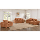  Coaster Furniture Burnett 504951 Chenille Upholstered Wide Arm Sofa - Burnt Orange IMAGE 11
