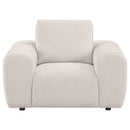  Coaster Furniture Burnett 504957 Chenille Upholstered Accent Chair - Ivory IMAGE 7