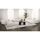  Coaster Furniture Burnett 504957 Chenille Upholstered Accent Chair - Ivory IMAGE 8
