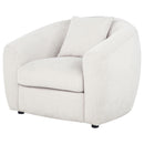  Coaster Furniture Isabella 504973 Fabric Upholstered Accent Chair - Sand IMAGE 1