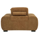  Coaster Furniture Octavia 509343 Upholstered Track Arm Accent Chair - Amber IMAGE 2