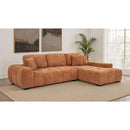  Coaster Furniture Octavia 509350 Upholstered Sectional Chaise Sofa - Orange IMAGE 2