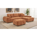  Coaster Furniture Octavia 509354 Upholstered Rectangular Ottoman - Orange IMAGE 6