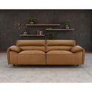  Coaster Furniture Buxton 509501 Top Grain Leather Upholstered Sofa - Orange IMAGE 4