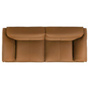  Coaster Furniture Buxton 509501 Top Grain Leather Upholstered Sofa - Orange IMAGE 6