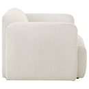  Coaster Furniture Dorset 509813 Fabric Upholstered Round Track Arm Accent Chair - White IMAGE 3