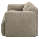  Coaster Furniture Dorset 509814 Fabric Upholstered Round Track Arm Sofa - Brown IMAGE 3