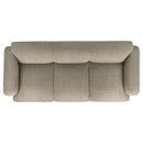  Coaster Furniture Dorset 509814 Fabric Upholstered Round Track Arm Sofa - Brown IMAGE 6