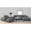  Coaster Furniture Octavia 509968 Upholstered Rectangular Ottoman - Charcoal Grey IMAGE 5