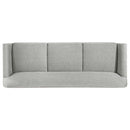  Coaster Furniture Vaughn 511071 Fabric Upholstered Flared Arm Sofa - Grey IMAGE 5
