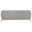  Coaster Furniture Vaughn 511071 Fabric Upholstered Flared Arm Sofa - Grey IMAGE 8