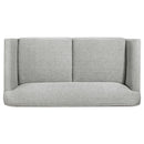  Coaster Furniture Vaughn 511072 Fabric Upholstered Flared Arm Loveseat - Grey IMAGE 4