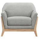  Coaster Furniture Vaughn 511073 Fabric Upholstered Flared Arm Accent Chair - Grey IMAGE 7