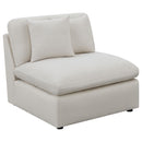  Coaster Furniture Hobson 551451-SETB 4-piece Upholstered Modular Sectional Sofa - Ivory IMAGE 3