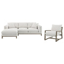  Coaster Furniture Geneva 551777 Boucle Upholstered Sectional Chaise Sofa - Sand IMAGE 13