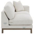  Coaster Furniture Geneva 551777 Boucle Upholstered Sectional Chaise Sofa - Sand IMAGE 20