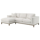  Coaster Furniture Geneva 551777 Boucle Upholstered Sectional Chaise Sofa - Sand IMAGE 9