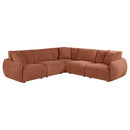  Coaster Furniture Elysia 551891-SETA 5-piece Chenille Upholstered Modular Sectional Sofa - Coral IMAGE 1