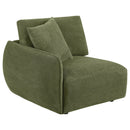  Coaster Furniture Elysia 551895-SETA 5-piece Chenille Upholstered Modular Sectional Sofa - Green IMAGE 13