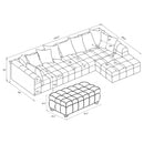  Coaster Furniture Amara 551911-SET 4-Piece Upholstered Sectional Sofa IMAGE 11