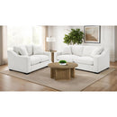  Coaster Furniture Ashlyn 552092 Fabric Upholstered Track Arm Loveseat - Sand IMAGE 7