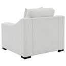  Coaster Furniture Ashlyn 552093 Fabric Upholstered Track Arm Accent Chair - Sand IMAGE 8