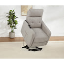  Coaster Furniture Dayes 600131P Upholstered Power Lift Recliner Chair - Taupe IMAGE 12