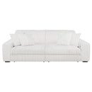  Coaster Furniture Jacana 600535P Corduroy Upholstered Dual Power Chaise Sofa - Ivory IMAGE 5