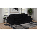  Coaster Furniture Jacana 600537P Corduroy Upholstered Dual Power Chaise Sofa - Black IMAGE 8