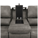  Coaster Furniture Brickston 603431PPP Triple Power Reclining Sofa - Charcoal IMAGE 8