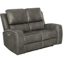  Coaster Furniture Brickston 603432PPP Triple Power Reclining Loveseat - Charcoal IMAGE 1