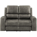  Coaster Furniture Brickston 603432PPP Triple Power Reclining Loveseat - Charcoal IMAGE 5
