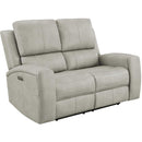  Coaster Furniture Brickston 603435PPP Triple Power Reclining Loveseat - Grey IMAGE 1
