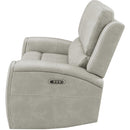  Coaster Furniture Brickston 603435PPP Triple Power Reclining Loveseat - Grey IMAGE 6