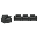  Coaster Furniture Collins 609533P Upholstered Power Recliner Chair - Dark Grey IMAGE 10