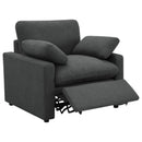  Coaster Furniture Collins 609533P Upholstered Power Recliner Chair - Dark Grey IMAGE 14