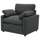  Coaster Furniture Collins 609533P Upholstered Power Recliner Chair - Dark Grey IMAGE 17