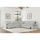  Coaster Furniture Collins 609560P-SET 6-piece Modular Power Reclining Sectional - Grey IMAGE 6