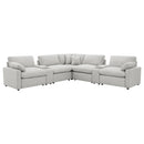  Coaster Furniture Collins 609560P-SETA 7-piece Modular Power Reclining Sectional - Grey IMAGE 1