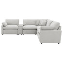  Coaster Furniture Collins 609560P-SETA 7-piece Modular Power Reclining Sectional - Grey IMAGE 2
