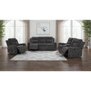  Coaster Furniture Kennett 610156P Chenille Upholstered Power Recliner Chair - Dark Grey IMAGE 12