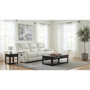  Coaster Furniture Camila 610247 Upholstered Motion Reclining Sofa - White IMAGE 10