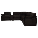  Coaster Furniture Collins 610350P-SET 6-piece Modular Power Reclining Sectional - Chocolate Brown IMAGE 11