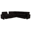  Coaster Furniture Collins 610350P-SET 6-piece Modular Power Reclining Sectional - Chocolate Brown IMAGE 8