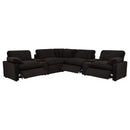  Coaster Furniture Collins 610350P-SETA 7-piece Modular Power Reclining Sectional - Chocolate Brown IMAGE 11