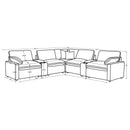  Coaster Furniture Collins 610350P-SETA 7-piece Modular Power Reclining Sectional - Chocolate Brown IMAGE 13